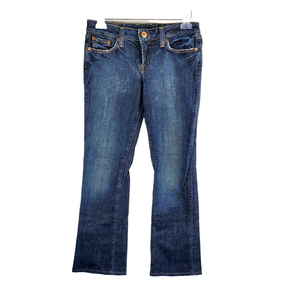 Lucky Brand Jeans Womens 6/28 Lola Boot Cut Blue Dark Wash Denim Casual Preppy - Picture 1 of 16